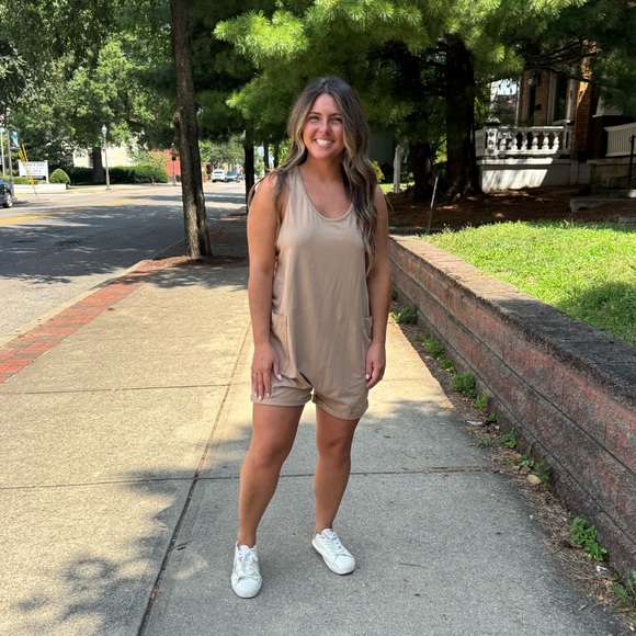 Free People Pants - Opened back, athletic style romper